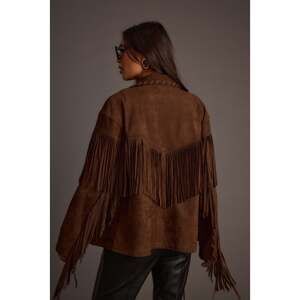 12th Tribe Devon Mocha Vegan Suede Shacket Size SS